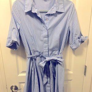 Calvin Klein Button-Up Fit and Flare Dress